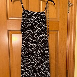 Dry Goods Black and White Polka Dot Maxi Dress